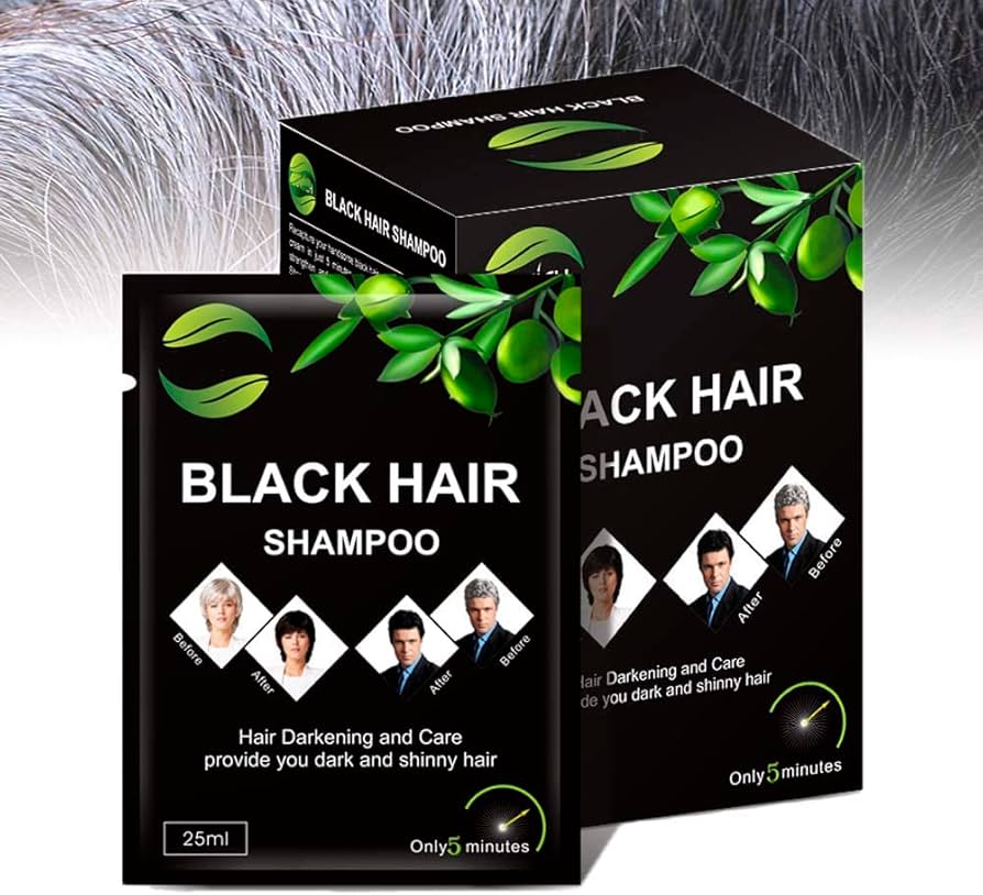 Shampoo Instantáneo Negro Black Hair Caja x 10 sobres