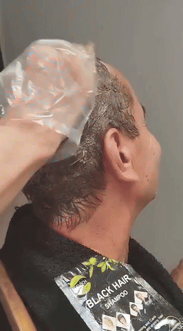 Shampoo Instantáneo Negro Black Hair Caja x 10 sobres