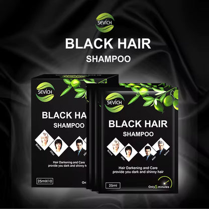 Shampoo Instantáneo Negro Black Hair Caja x 10 sobres