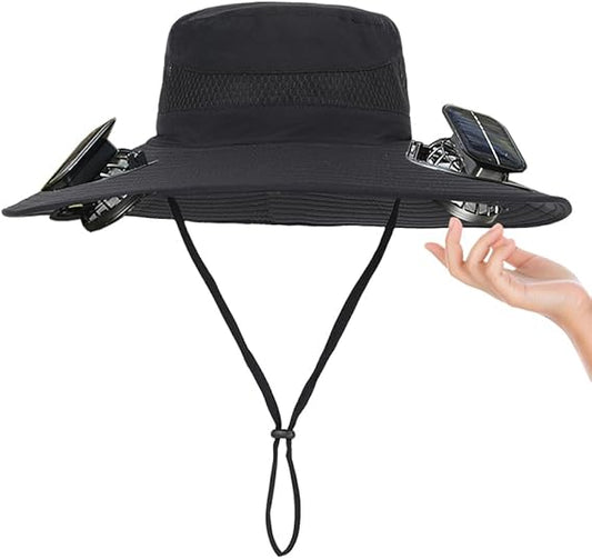 Sombrero Ventilador de energía solar ⭐⭐⭐⭐⭐‼️NUEVO PRODUCTO‼️Sombrero de ventilador alimentado por energía solar para hombres y mujeres.