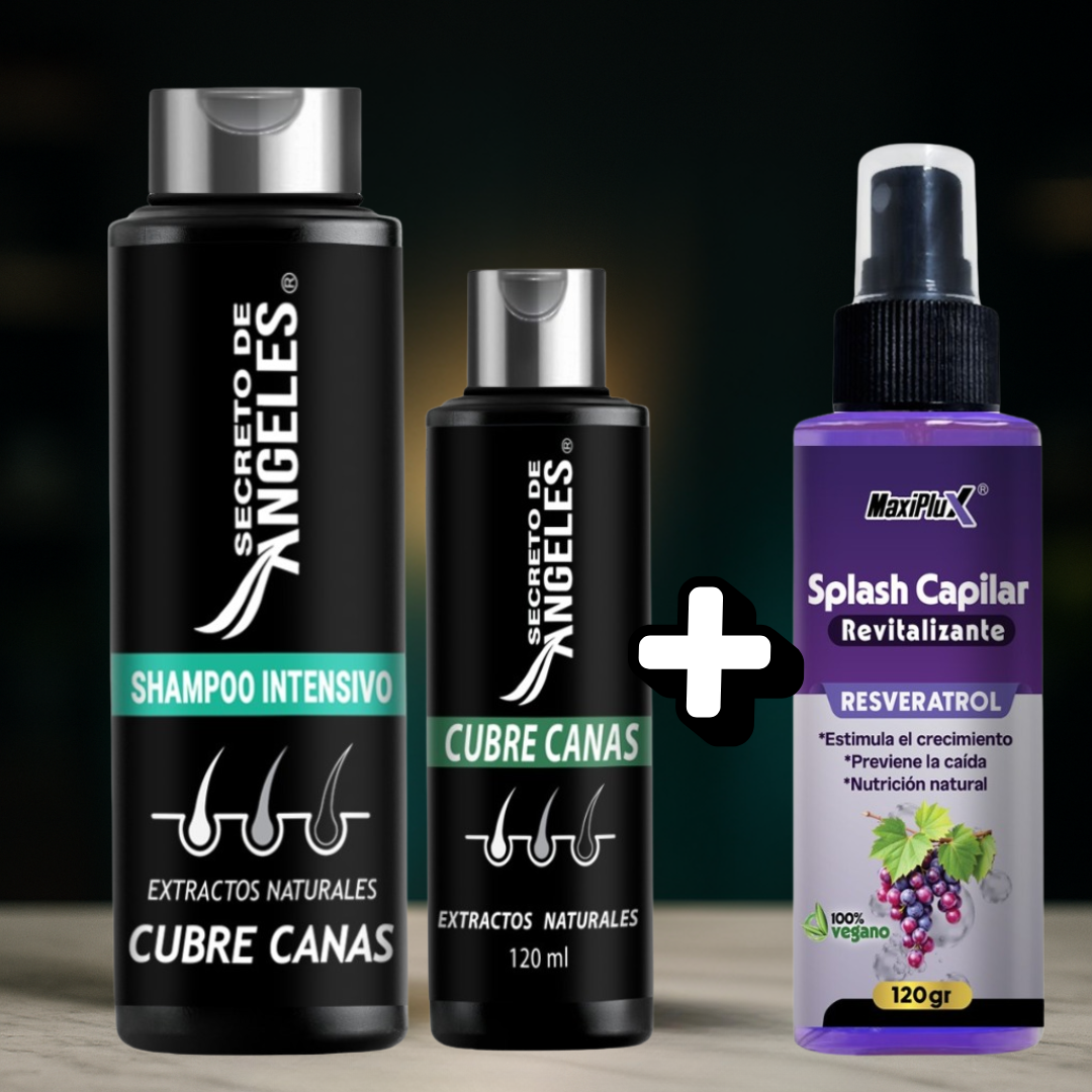 Sh Secreto Angeles ➕ Colageno ➕ Splash Capital Revitalizante🎁- Cubre las canas desde la PRIMERA aplicación ✨DSTO 30%