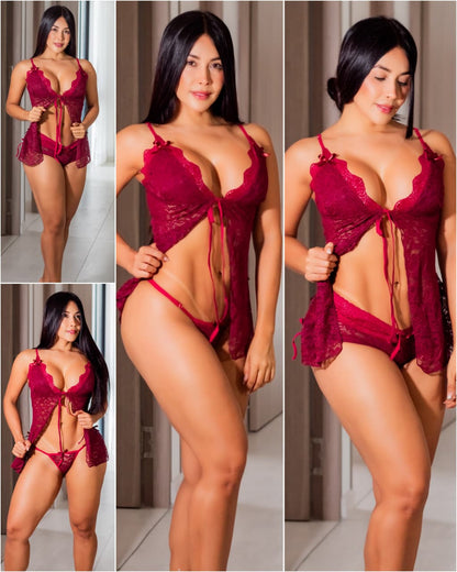 Pijamas de Lujo - Set de 2 y 3 Piezas (Cachetero, Brasilera y CropTop - Batas) Prendas de Diseñador - CALIDAD 100% Garantizada‼️¡HOY CON 30% DCTO‼️