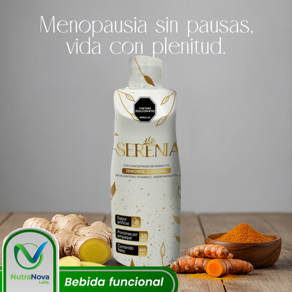 Serenia Bebida Funcional 600ml -Menopausia en Calma 🌿Creada para Acompañarte durante la Menopausia✨‼️¡HOY CON 40% DCTO‼️