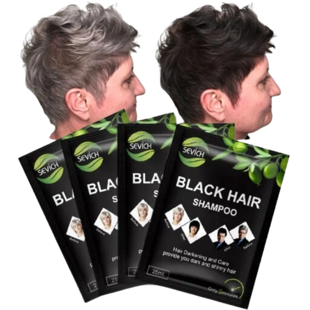 Shampoo Instantáneo Negro Black Hair Caja x 10 sobres