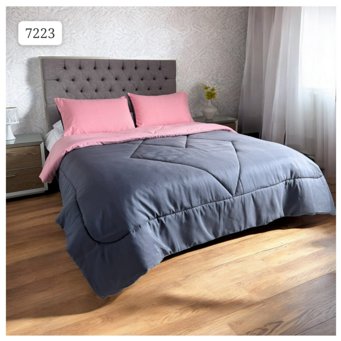 🛏️Edredon Cubrelecho Doble Faz Cama Doble - Ideal Cama Semi Doble 120cm x 190cm y cama doble 140cm x 190cm - (Incluye Edredón + 2 Fundas Doble Faz)🎄🎅🏻‼️HOY CON 30% DCTO‼️