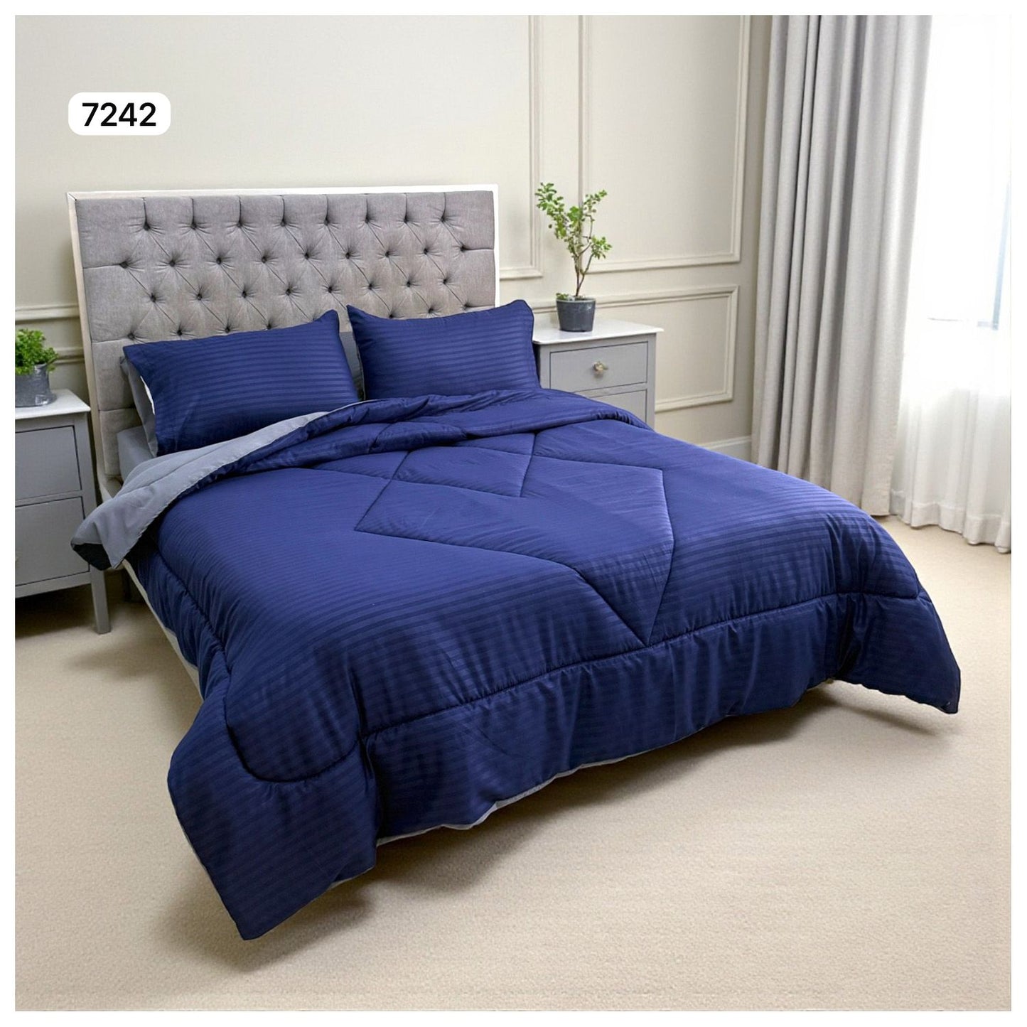 🛏️Edredon Cubrelecho Doble Faz Cama Doble - Ideal Cama Semi Doble 120cm x 190cm y cama doble 140cm x 190cm - (Incluye Edredón + 2 Fundas Doble Faz)🎄🎅🏻‼️HOY CON 30% DCTO‼️