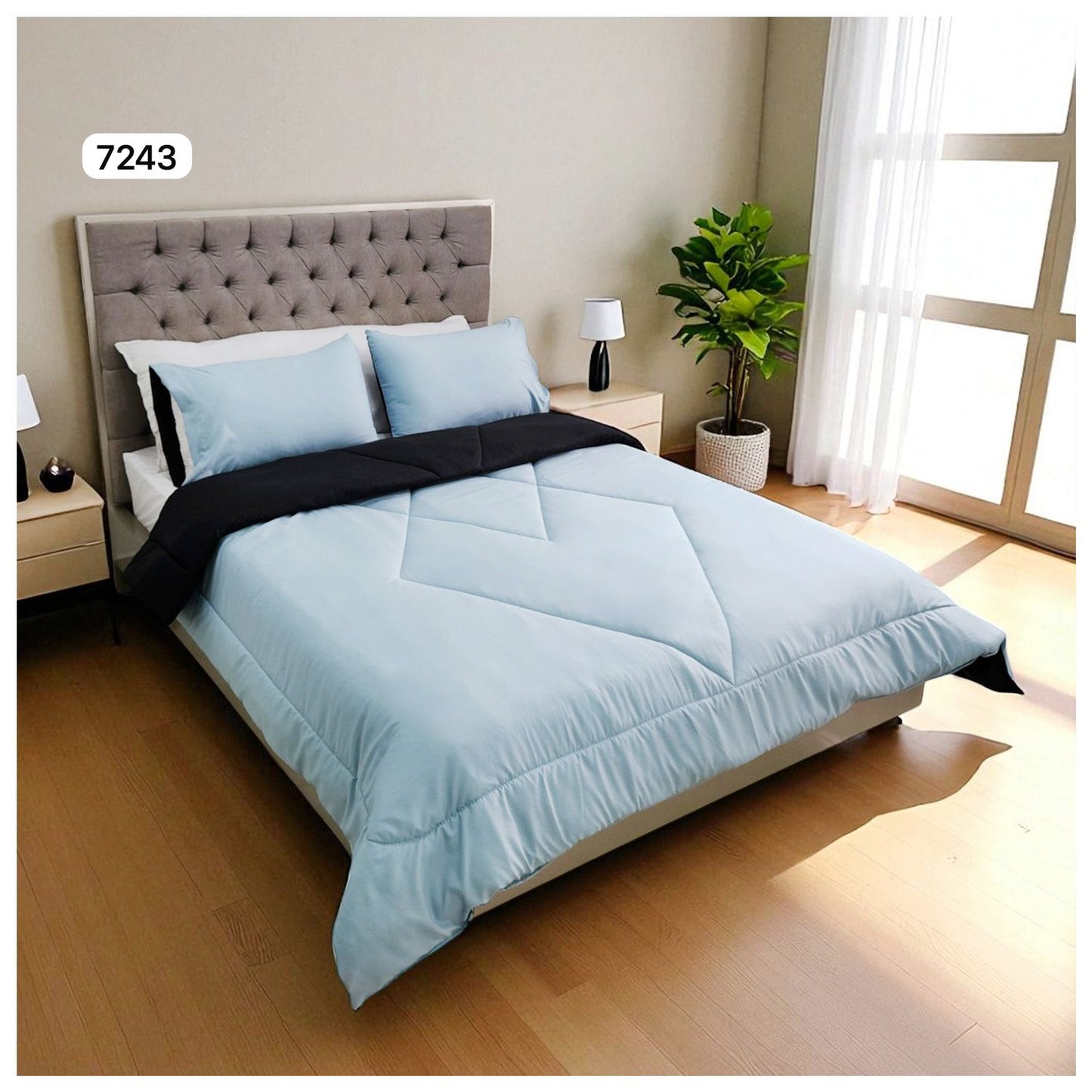 🛏️Edredon Cubrelecho Doble Faz Cama Doble - Ideal Cama Semi Doble 120cm x 190cm y cama doble 140cm x 190cm - (Incluye Edredón + 2 Fundas Doble Faz)🎄🎅🏻‼️HOY CON 30% DCTO‼️