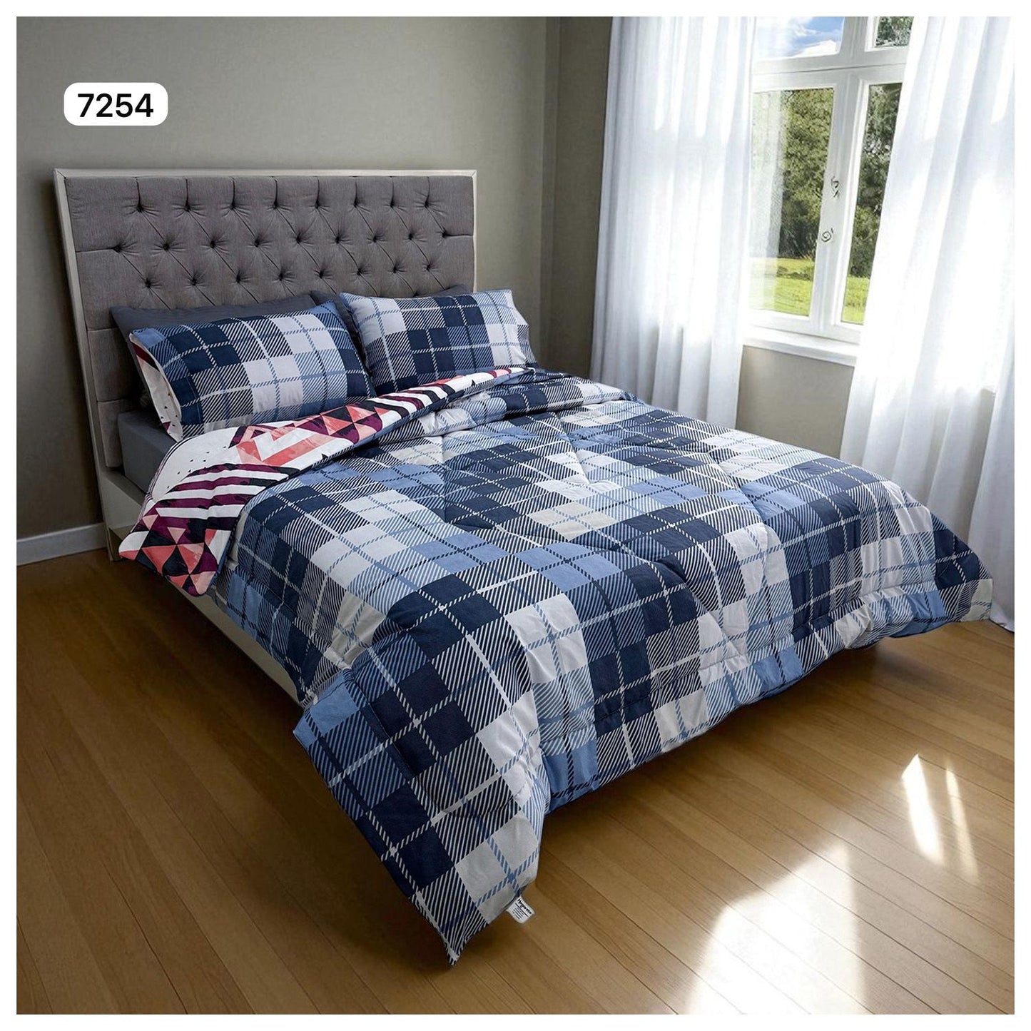 🛏️Edredon Cubrelecho Doble Faz Cama Doble - Ideal Cama Semi Doble 120cm x 190cm y cama doble 140cm x 190cm - (Incluye Edredón + 2 Fundas Doble Faz)🎄🎅🏻‼️HOY CON 30% DCTO‼️