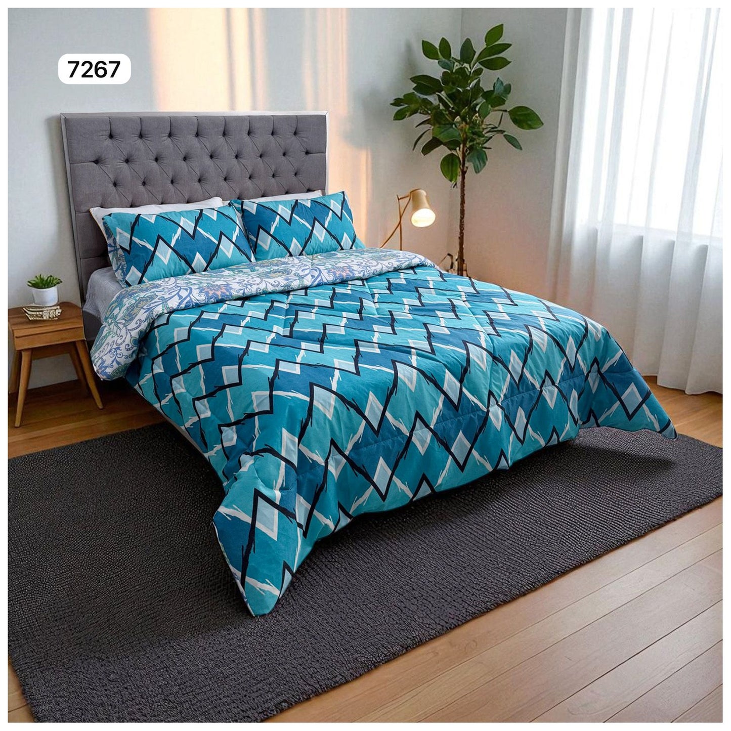 🛏️Edredon Cubrelecho Doble Faz Cama Doble - Ideal Cama Semi Doble 120cm x 190cm y cama doble 140cm x 190cm - (Incluye Edredón + 2 Fundas Doble Faz)🎄🎅🏻‼️HOY CON 30% DCTO‼️