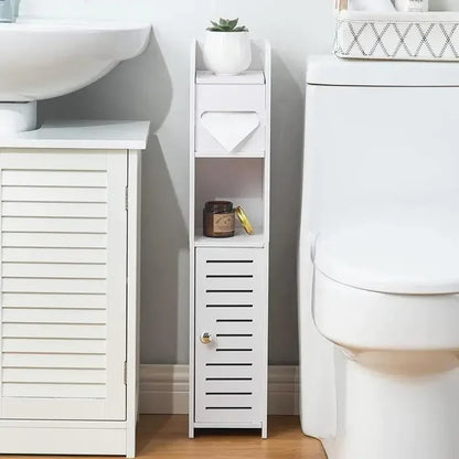 GABINETE DE BAÑO, ORGANIZADOR DE AHORRO DE ESPACIO CON SOPORTE PARA PAPEL🚽🧻✨‼️¡HOY CON 40% DCTO‼️