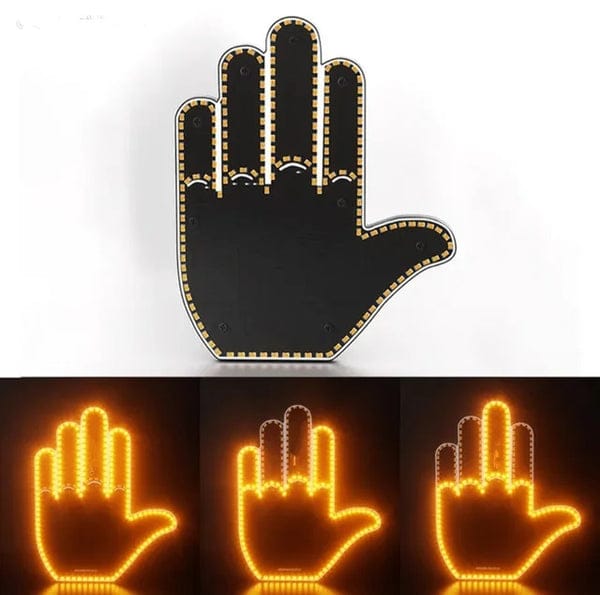 SEÑAL DE MANO LED PARA AUTO 🎯🖐️🤟