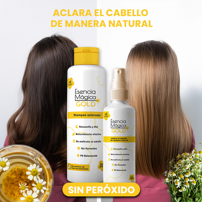 🌞✨Shampoo + Spray - Kit Aclarante de cabello para niños, 100% Natural‼️¡HOY CON 50% DCTO‼️