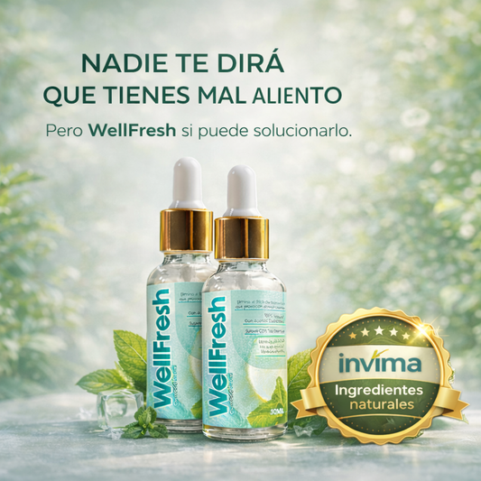 🍃WELLFRESH X2🍃ALIENTO FRESCO ✔ Ideal después de comer, fumar o despertar🔥 COMPRA 1 Y LLÉVATE 2 – Well Fresh X2‼️¡HOY CON 50% DCTO‼️
